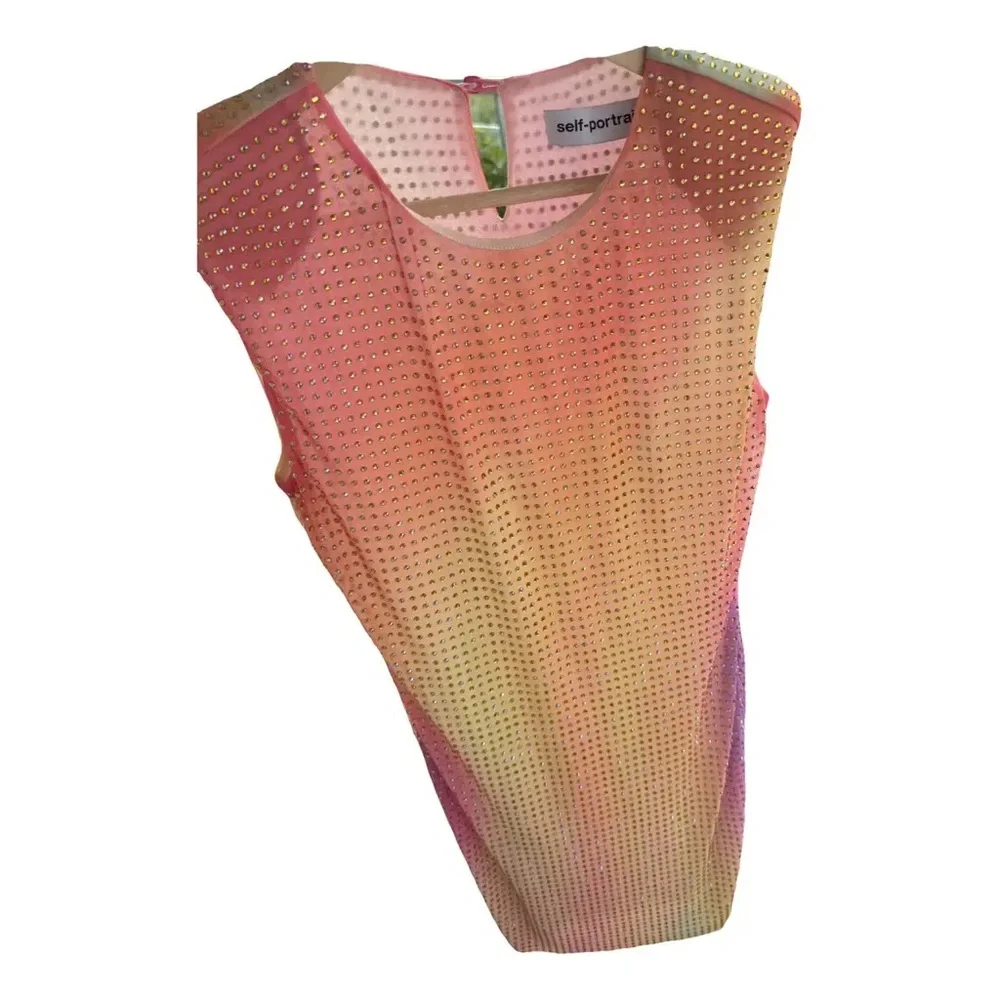 Self-Portrait Multicolor Rhinestone Mini - Picture 5 of 7